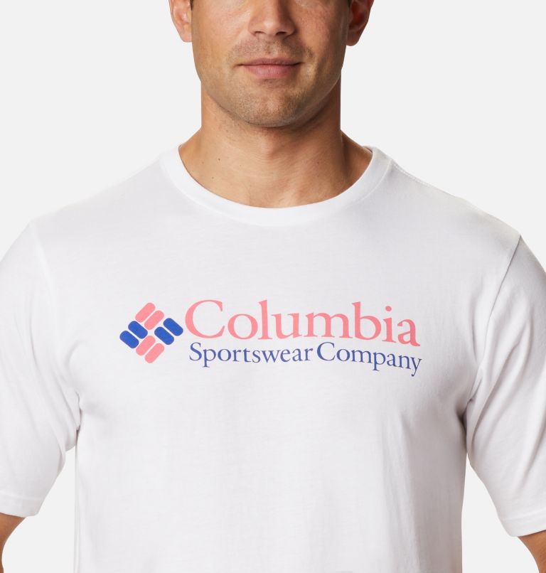Men's Basic Logo Organic Cotton T-Shirt – Extended Size, Color: White, CSC Brand Retro, image 4