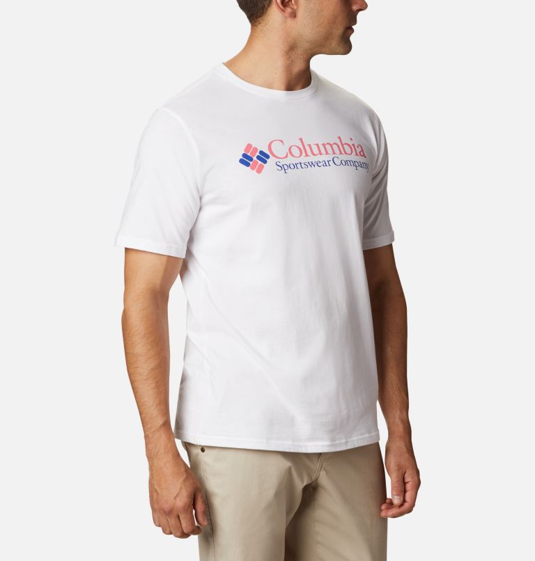 Men's Basic Logo Organic Cotton T-Shirt – Extended Size, Color: White, CSC Brand Retro, image 5