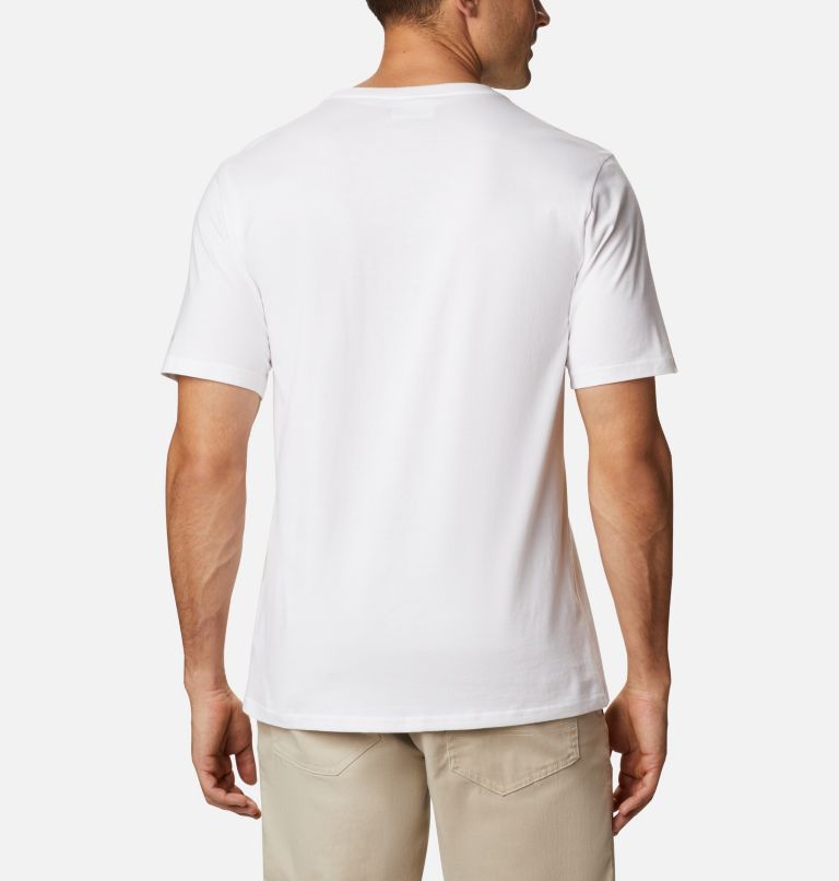 Men's Basic Logo Organic Cotton T-Shirt – Extended Size, Color: White, CSC Brand Retro, image 2