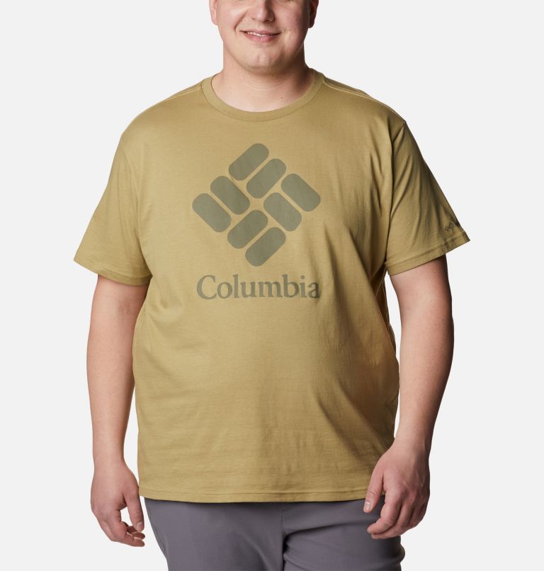 T-shirt en Coton Biologique Basic Logo Homme - Grandes Tailles, Color: Savory, CSC Stacked Logo