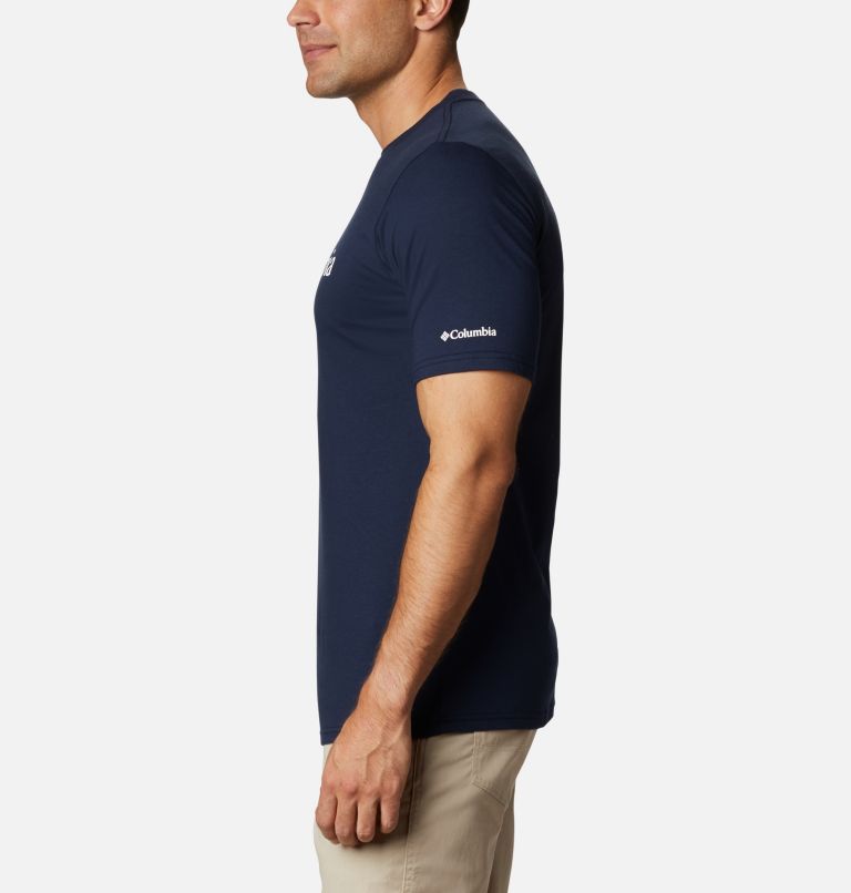 Basic Logo T-Shirt aus Bio Baumwolle für Männer - in Übergrößen, Color: Collegiate Navy, White, image 3