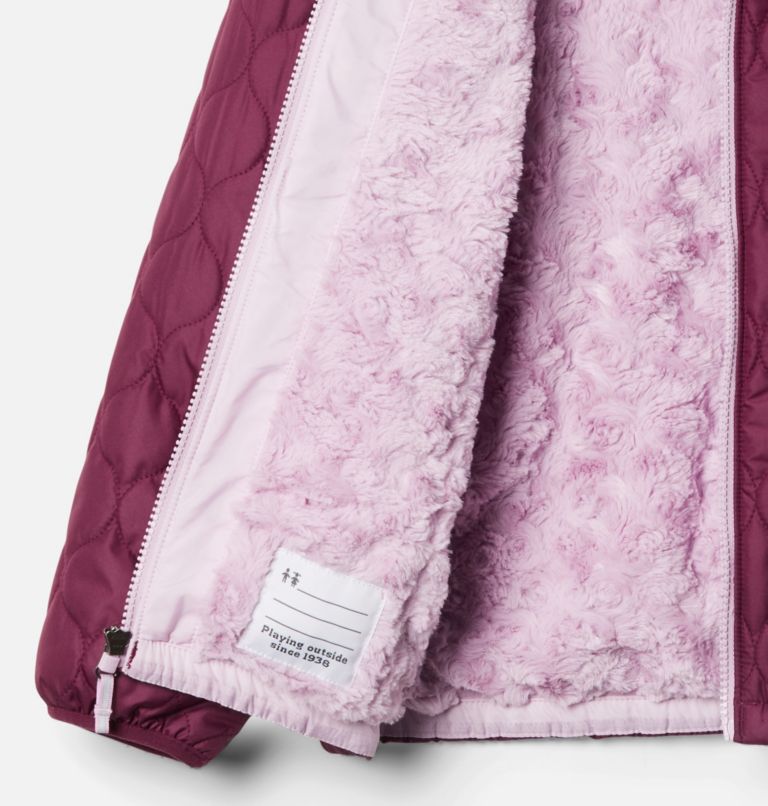 Thumbnail: Girls' Bella Plush Jacket, Color: Marionberry, image 3