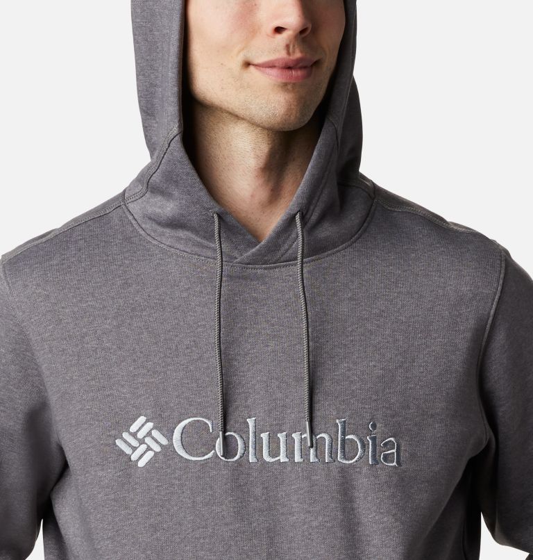 Thumbnail: Men's CSC Basic Logo II Hoodie, Color: City Grey Heather, Columbia Grey, image 4