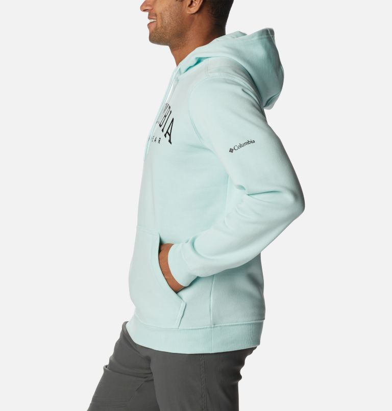 Thumbnail: Men's CSC Basic Logo II Hoodie, Color: Icy Morn, Heather, image 3