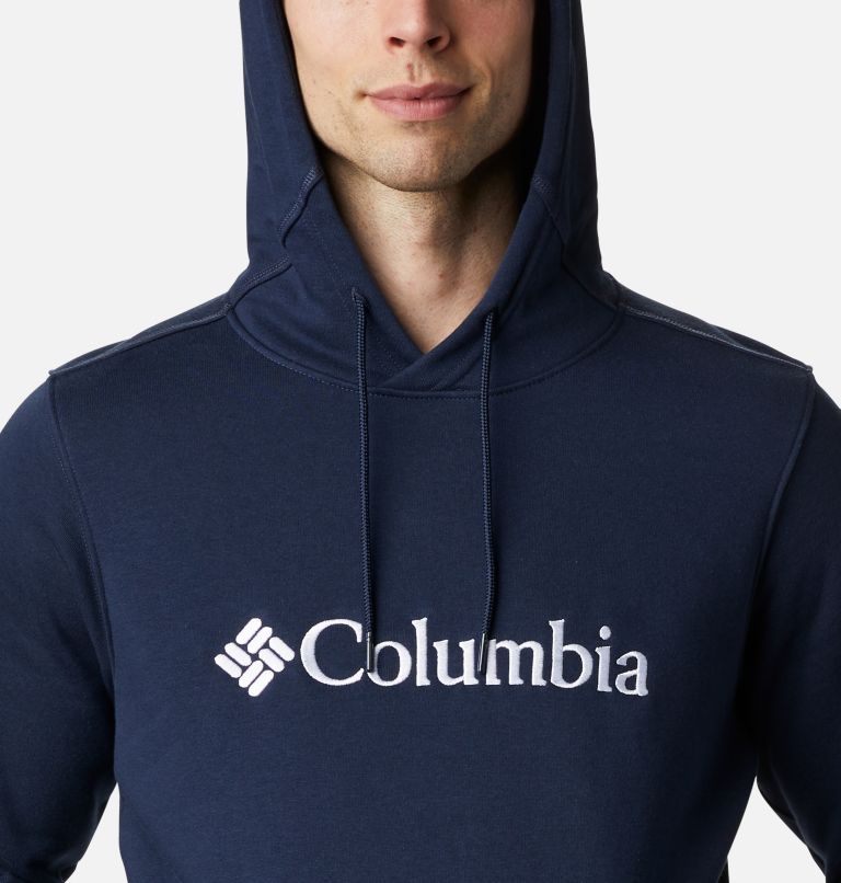 Thumbnail: Men's CSC Basic Logo II Hoodie, Color: Collegiate Navy, White, image 4