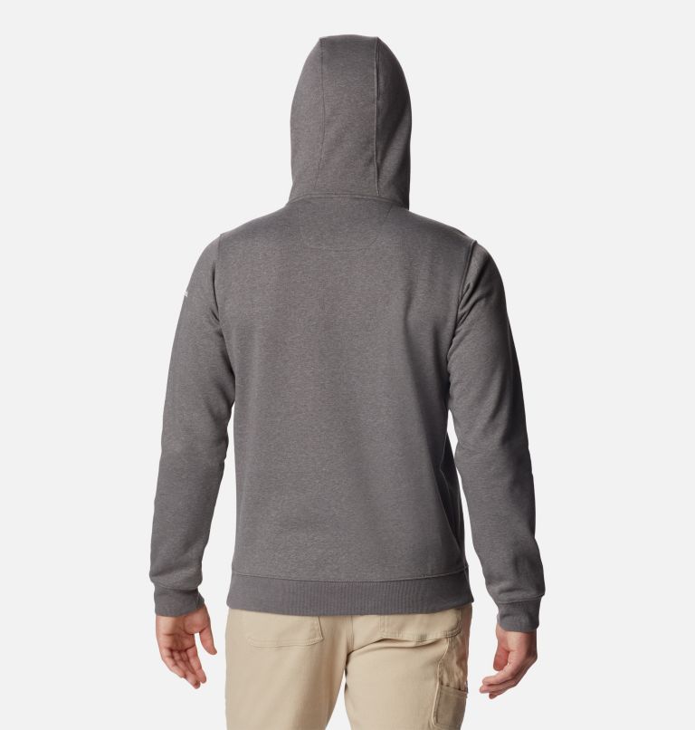 Men’s CSC Basic Logo II Hoodie, Color: City Grey Hthr, White CSC Branded Logo, image 2