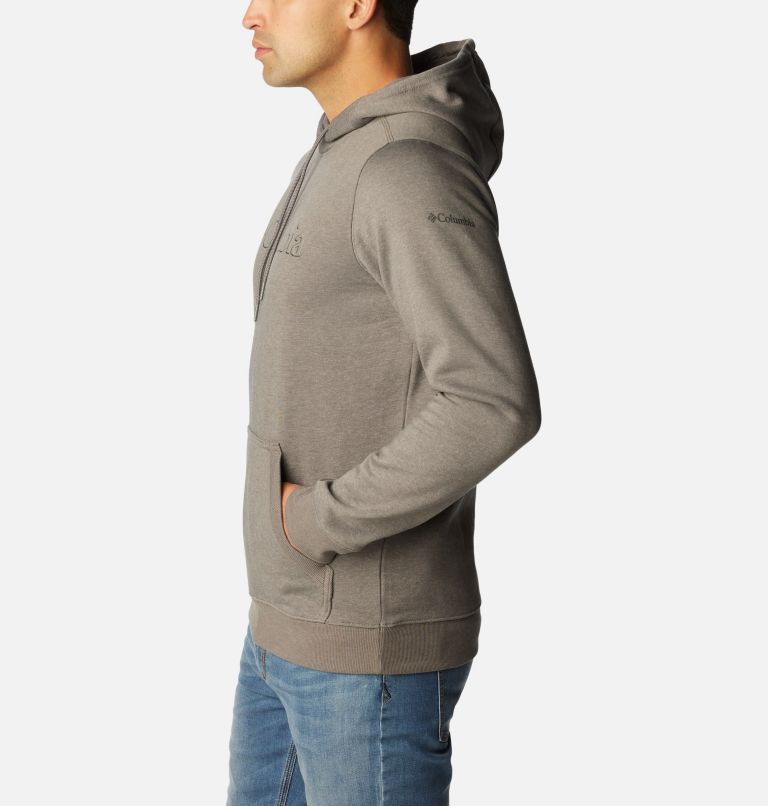 Men’s CSC Basic Logo II Hoodie, Color: City Grey Hthr, Branded Shadow Graphic, image 3