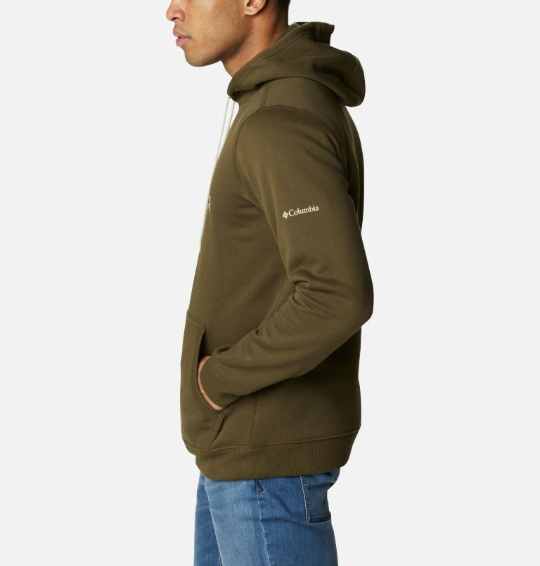 Men’s CSC Basic Logo II Hoodie, Color: Olive Green, Ancient Fossil, image 3