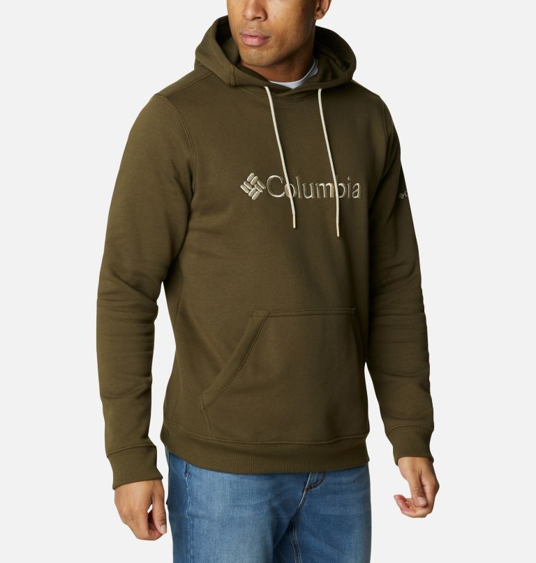 Thumbnail: Men’s CSC Basic Logo II Hoodie, Color: Olive Green, Ancient Fossil, image 5