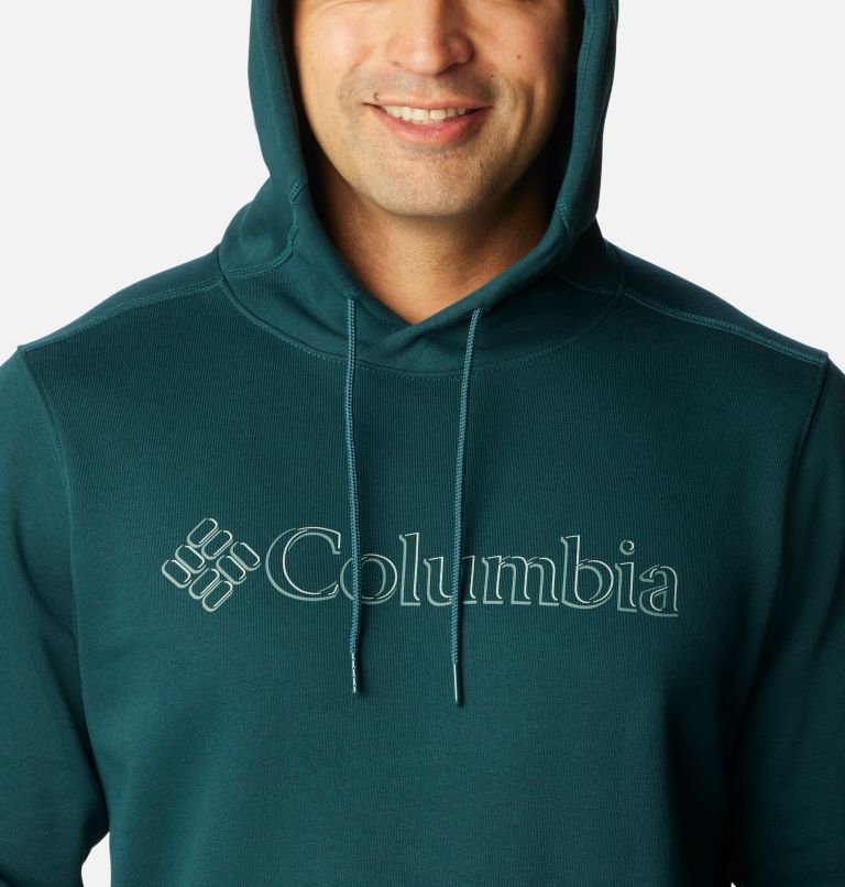 Thumbnail: Men’s CSC Basic Logo II Hoodie, Color: Night Wave, Branded Shadow Graphic, image 4
