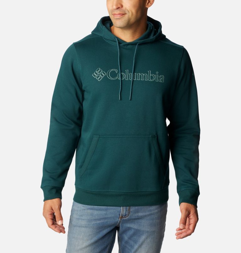 Men’s CSC Basic Logo II Hoodie, Color: Night Wave, Branded Shadow Graphic, image 1