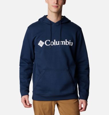 Columbia Forro polar pesado Mountainside para hombre, azul marino  universitario/montaña oscura, talla 2X grande