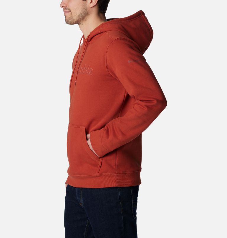 Thumbnail: Men’s CSC Basic Logo II Hoodie, Color: Warp Red, Branded Shadow Graphic, image 3