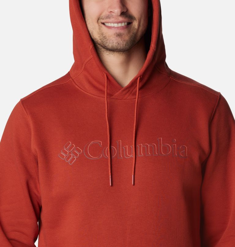 Thumbnail: Men’s CSC Basic Logo II Hoodie, Color: Warp Red, Branded Shadow Graphic, image 4