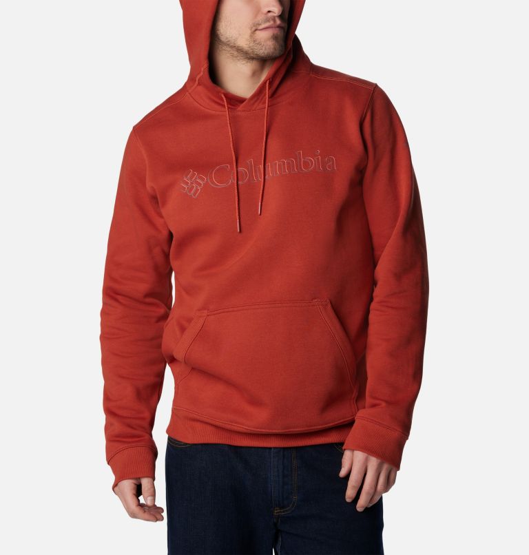 Thumbnail: Men’s CSC Basic Logo II Hoodie, Color: Warp Red, Branded Shadow Graphic, image 5