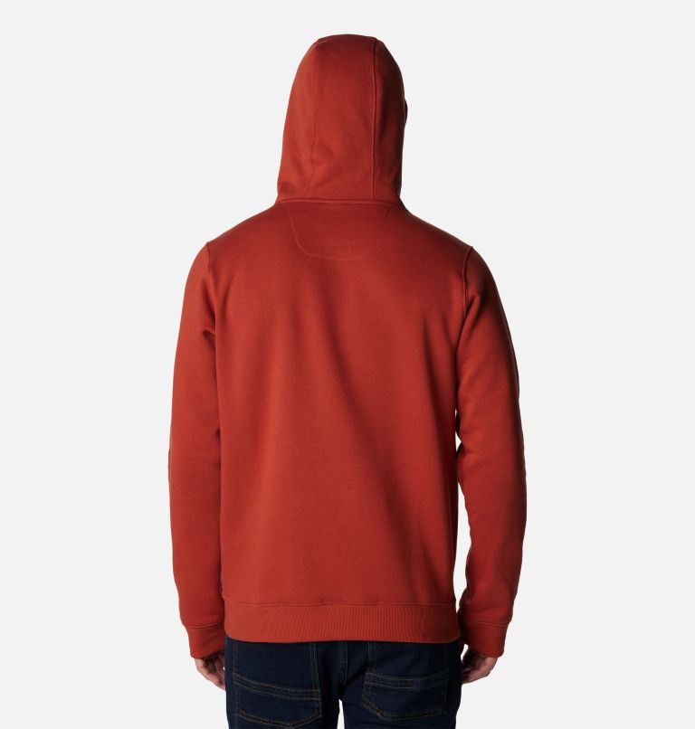 Thumbnail: Men’s CSC Basic Logo II Hoodie, Color: Warp Red, Branded Shadow Graphic, image 2