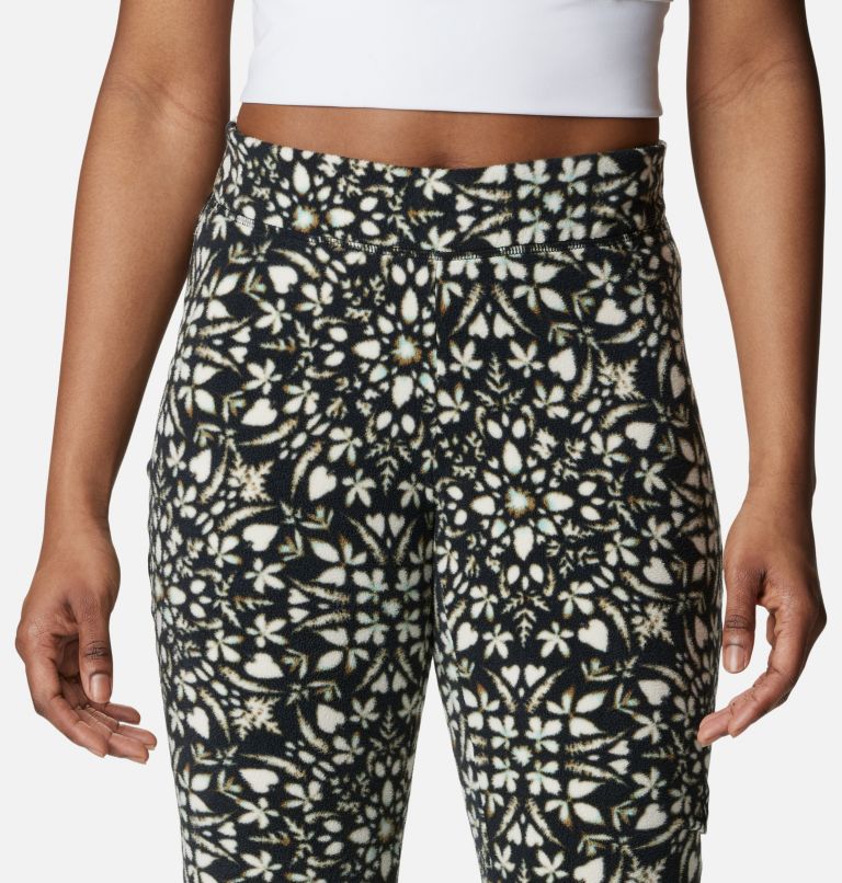 Lululemon Wunder Under Black and White Floral Print Leggings 28