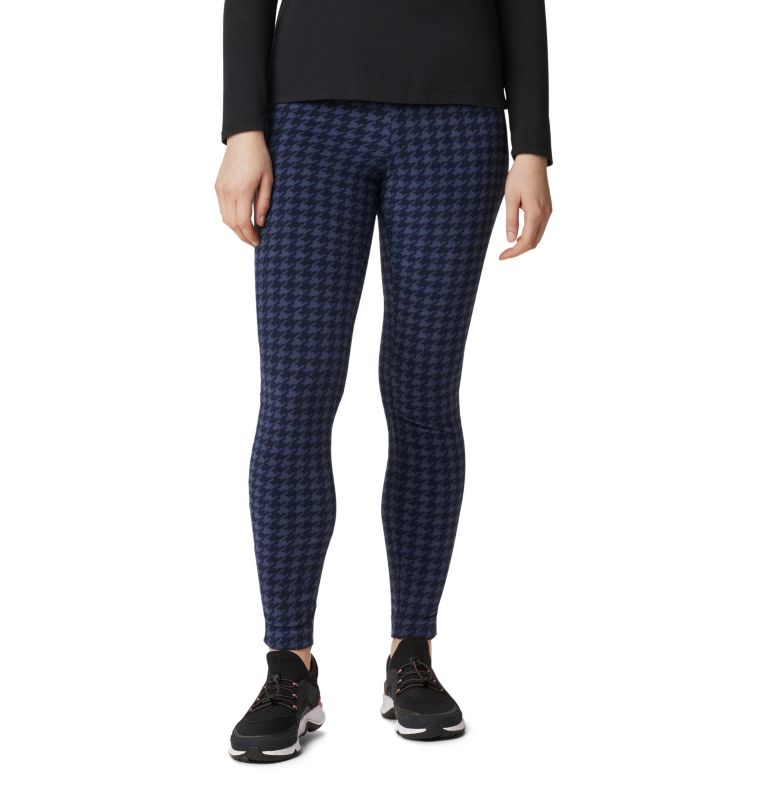 Glacial Fleece Printed Legging | 472 | XS, Color: Dark Nocturnal Houndstooth, image 1