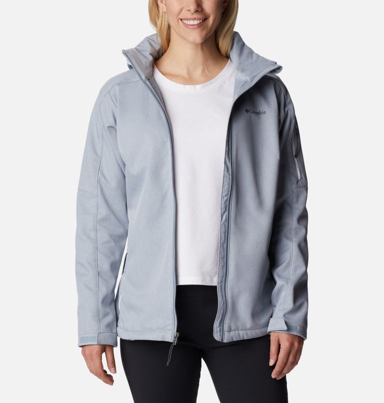 Women’s Cascade Ridge Softshell Jacket , Color: Tradewinds Grey Heather, image 9