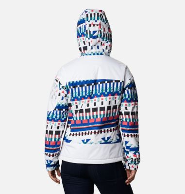 Women's Challenger&trade; Pullover Jacket Challenger&trade; Pullover | 101 | L, White Multi Icons Print, back
