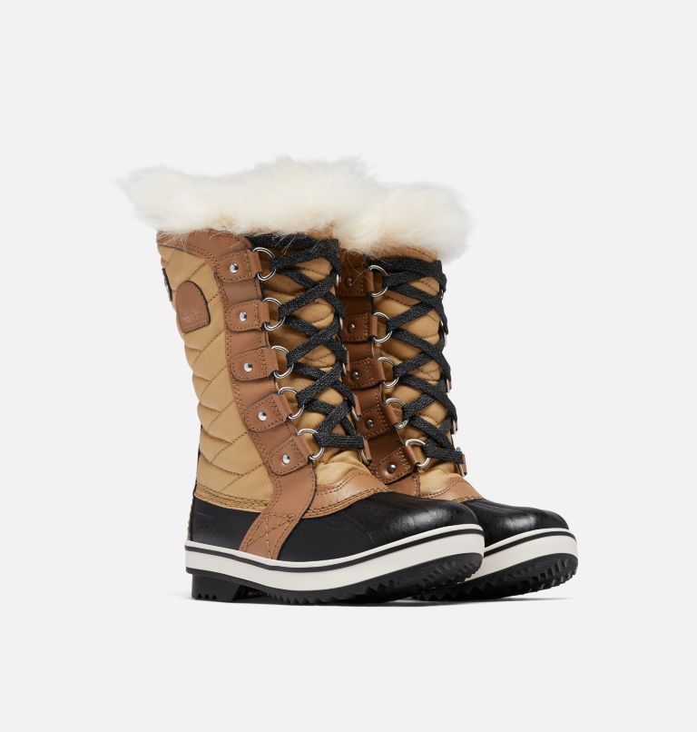 Youth Tofino II Tall Snow Boot, Color: Curry, Elk, image 2