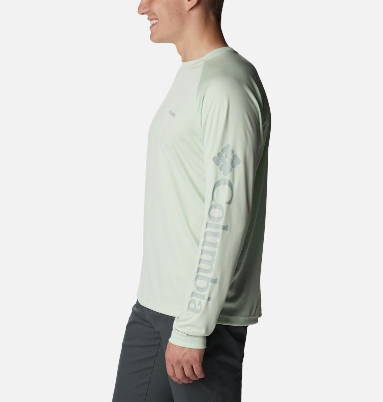 Thumbnail: Men's Fork Stream Long Sleeve Shirt, Color: Ice Green, image 3