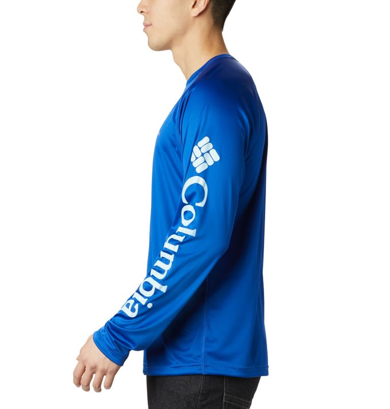 Men's Fork Stream Long Sleeve Shirt, Color: Azul, Sky Blue, image 3