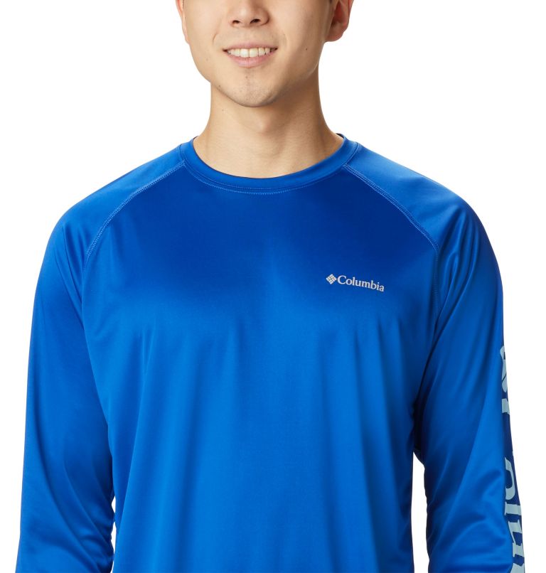 Men's Fork Stream Long Sleeve Shirt, Color: Azul, Sky Blue
