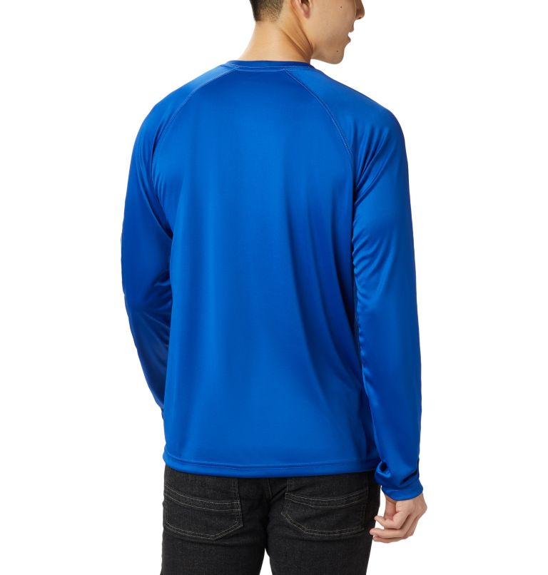 Men's Fork Stream Long Sleeve Shirt, Color: Azul, Sky Blue, image 2