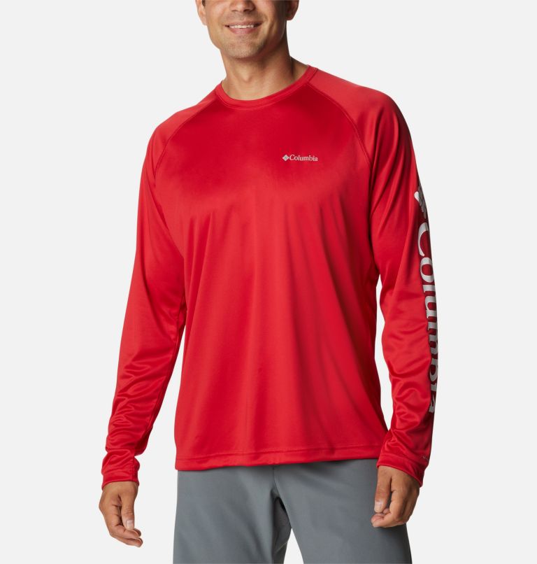 Thumbnail: Men's Fork Stream Long Sleeve Shirt, Color: Mountain Red, image 1