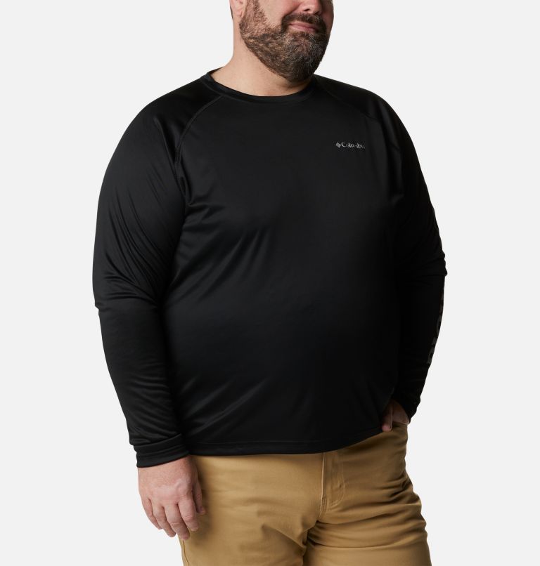 Thumbnail: Men's Fork Stream Long Sleeve Shirt – Big, Color: Black, City Grey Logo, image 5