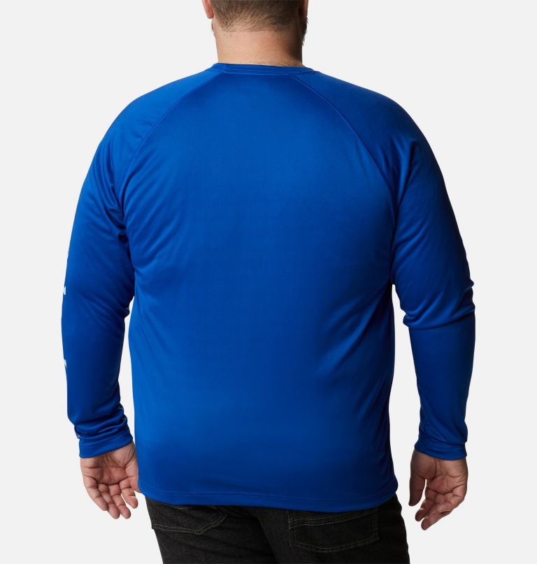 Thumbnail: T-shirt à manches longues Fork Stream pour homme – Grandes tailles, Color: Azul, Sky Blue, image 2