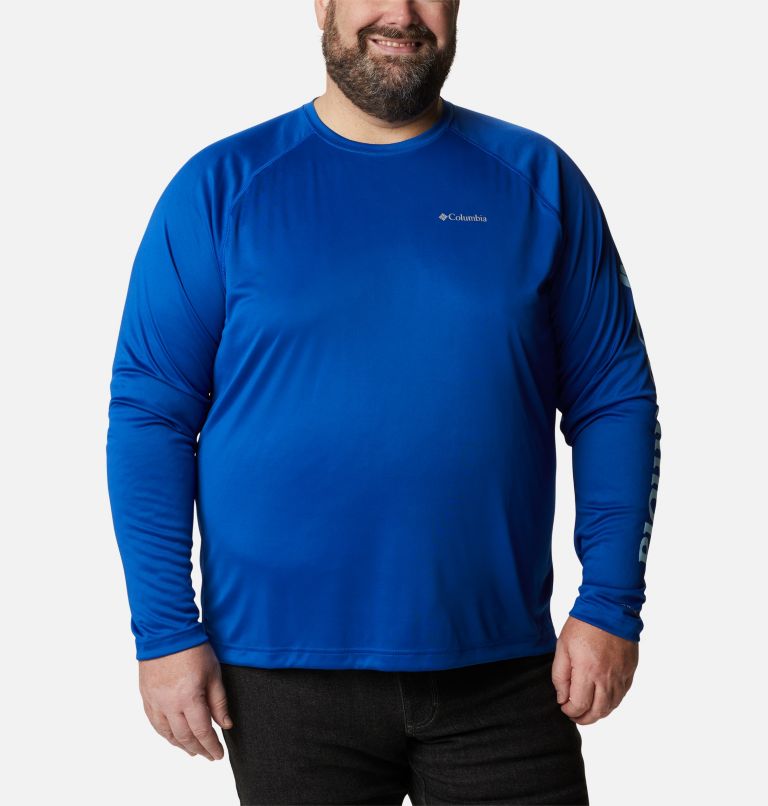 T-shirt à manches longues Fork Stream pour homme – Grandes tailles, Color: Azul, Sky Blue, image 1