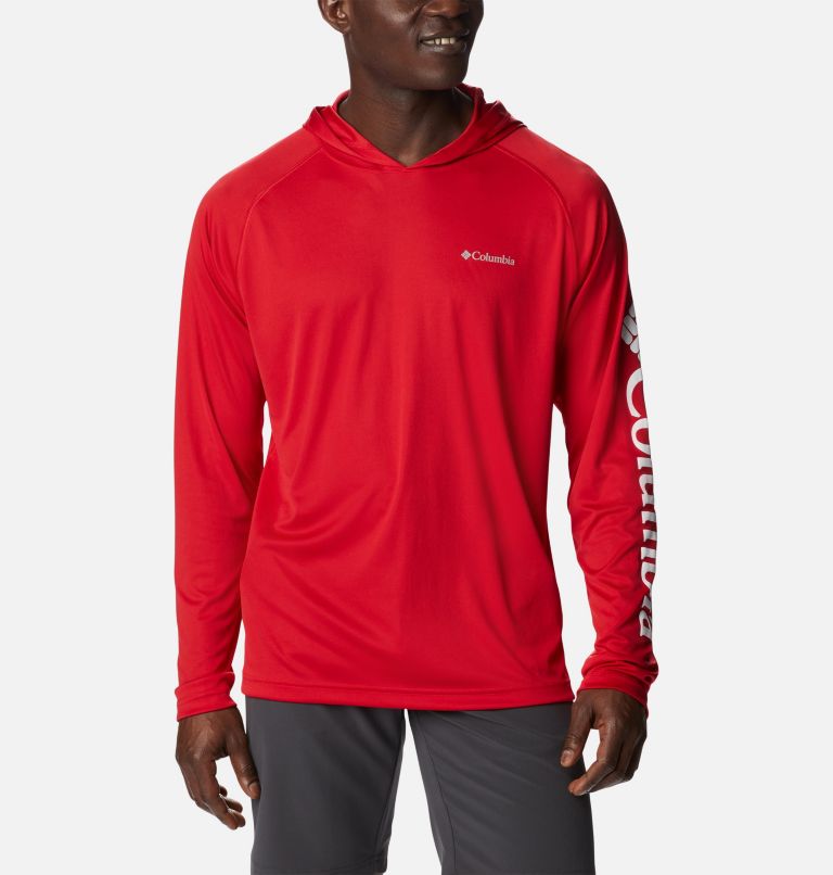 Men's Fork Stream Hoodie, Color: Mountain Red, image 1