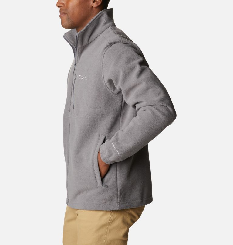 Men's Hot Dots III Full Zip Fleece Jacket, Color: City Grey, image 3