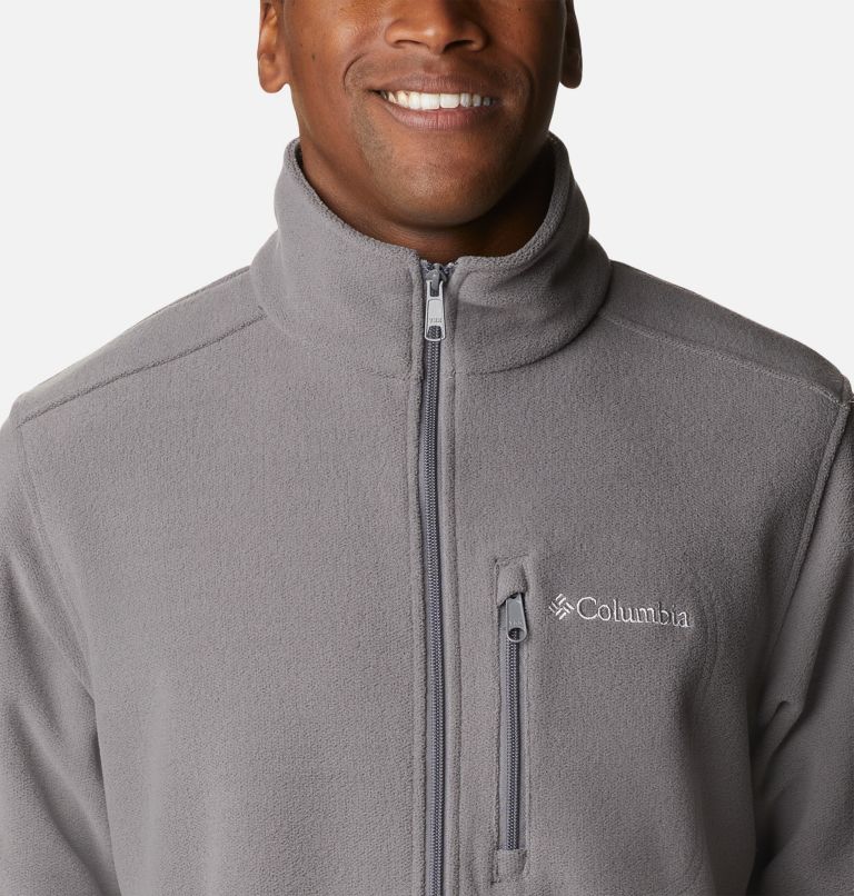 Men's Hot Dots III Full Zip Fleece Jacket, Color: City Grey, image 4