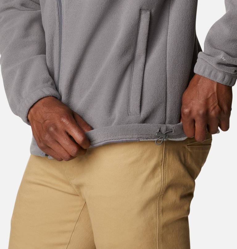 Thumbnail: Men's Hot Dots III Full Zip Fleece Jacket, Color: City Grey, image 6