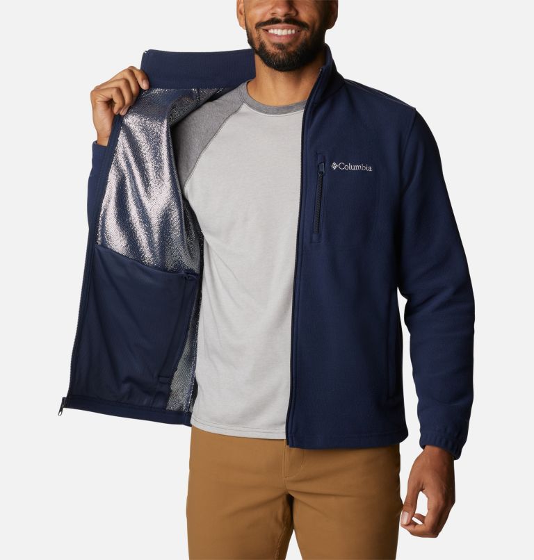 Men's Hot Dots III Full Zip Fleece Jacket, Color: Collegiate Navy, image 5
