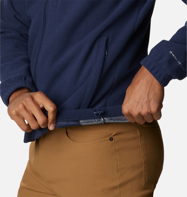 Men's Hot Dots III Full Zip Fleece Jacket, Color: Collegiate Navy, image 6
