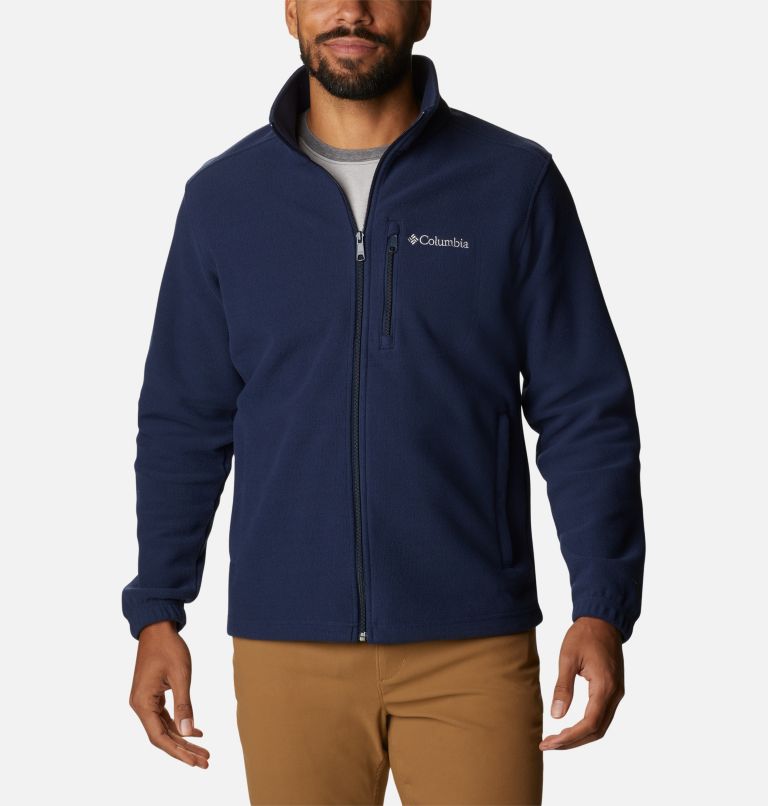 Men's Hot Dots III Full Zip Fleece Jacket, Color: Collegiate Navy, image 1