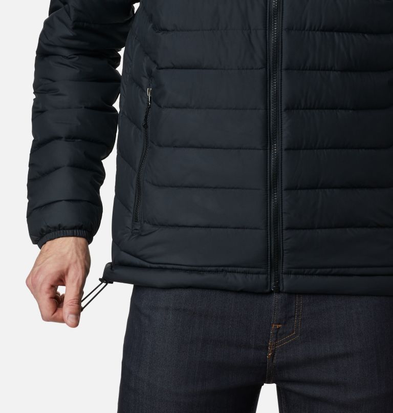Men’s Powder Lite Hooded Insulated Jacket - Tall, Color: Black, image 6