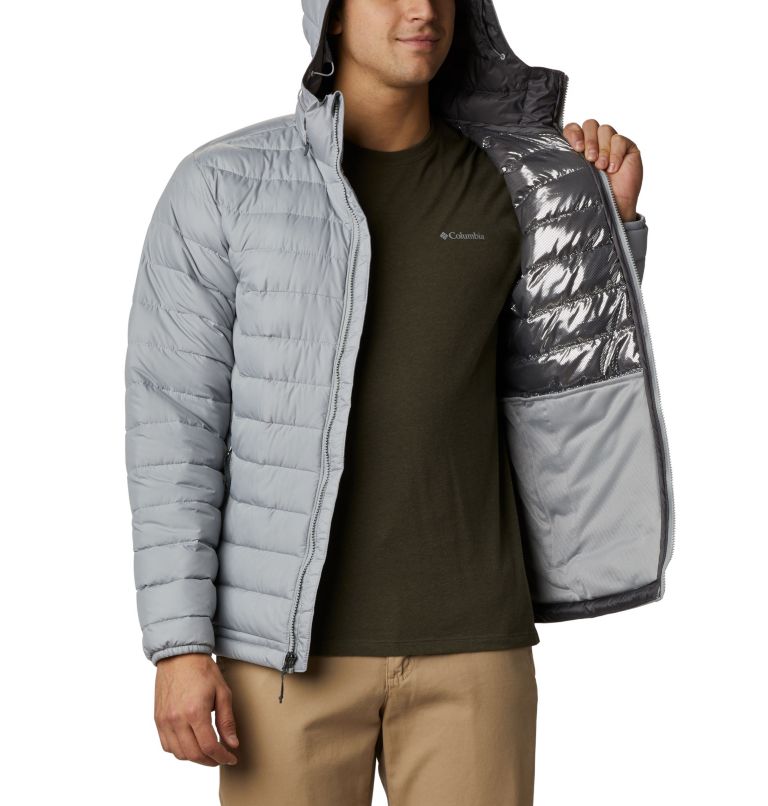 Powder Lite Hooded Jacket | 039 | XL, Color: Columbia Grey, image 5