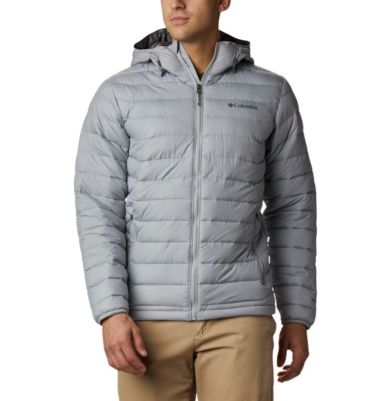 Powder Lite Hooded Jacket | 039 | XL, Color: Columbia Grey, image 1