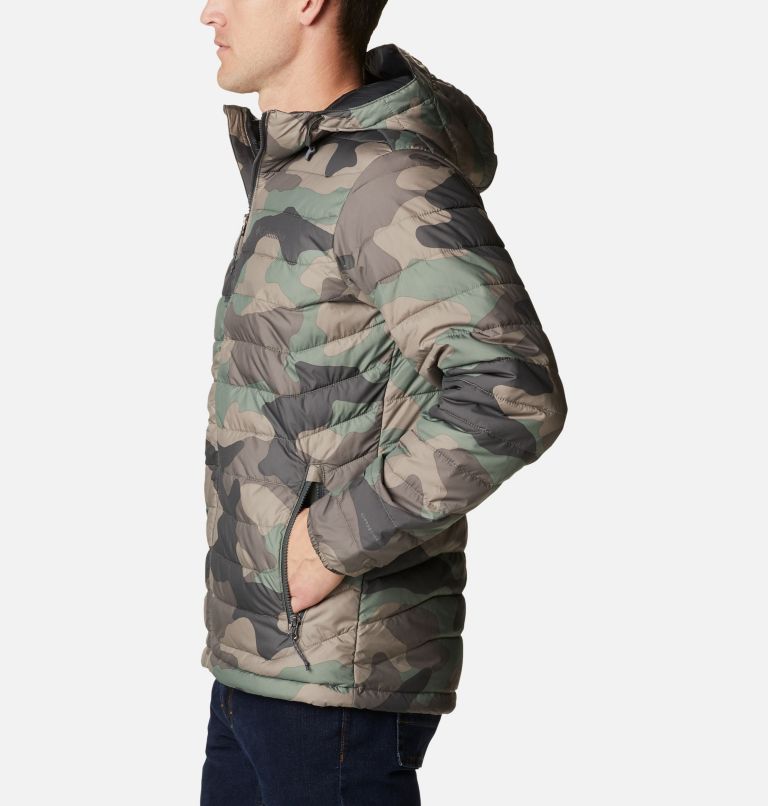 Men’s Powder Lite Hooded Insulated Jacket, Color: Cypress Mod Camo Print