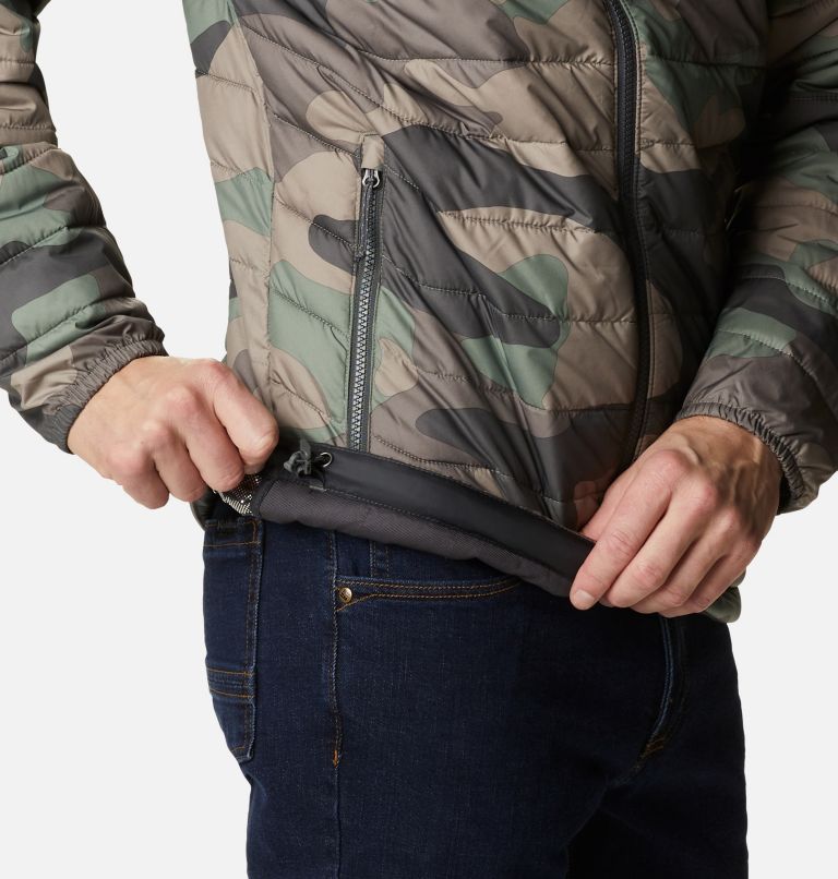 Thumbnail: Men’s Powder Lite Hooded Insulated Jacket, Color: Cypress Mod Camo Print, image 6