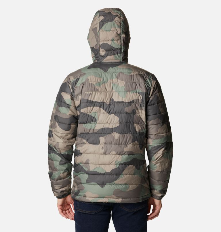 Men’s Powder Lite Hooded Insulated Jacket, Color: Cypress Mod Camo Print, image 2