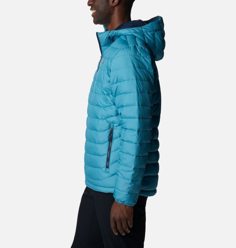 Men’s Powder Lite Hooded Insulated Jacket, Color: Shasta, image 3