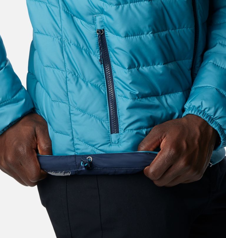 Men’s Powder Lite Hooded Insulated Jacket, Color: Shasta, image 7