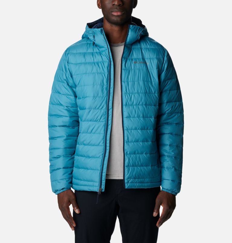Men’s Powder Lite Hooded Insulated Jacket, Color: Shasta, image 8