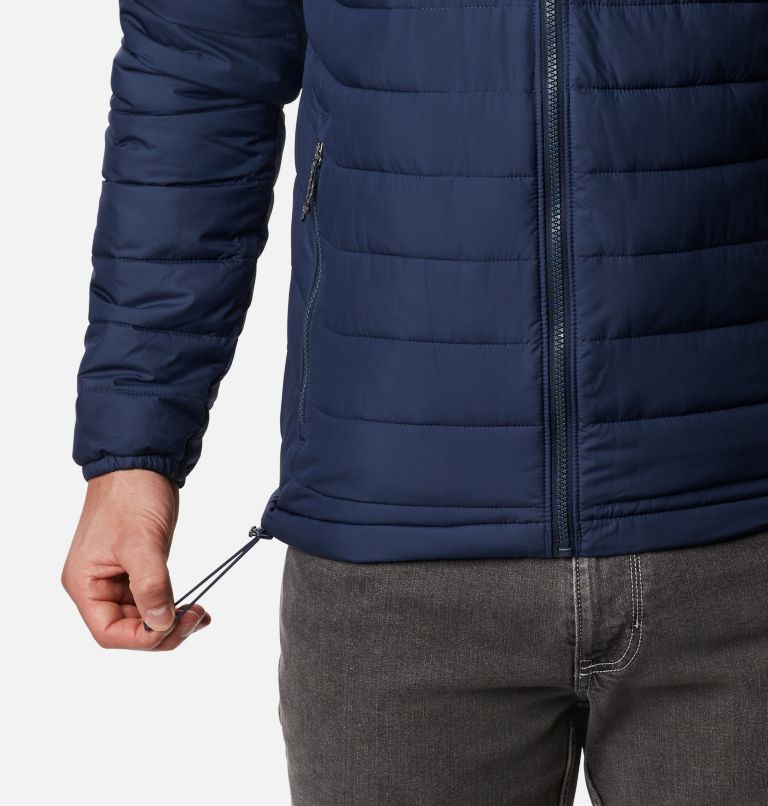 Men’s Powder Lite Hooded Insulated Jacket - Tall, Color: Collegiate Navy, image 6